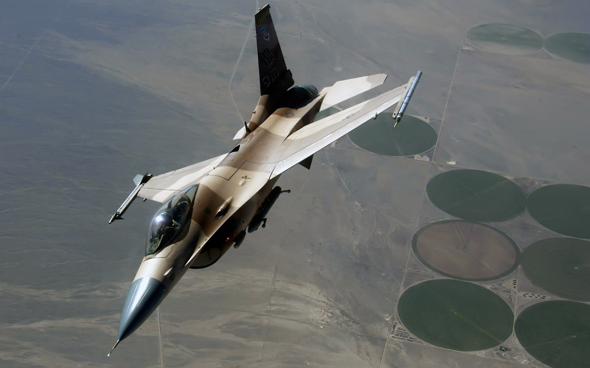 An F 16 Fighting Falcon During a Red Flag Exercise6319013059 - An F 16 Fighting Falcon During a Red Flag Exercise - Modern, Flag, Fighting, Falcon, Exercise, During